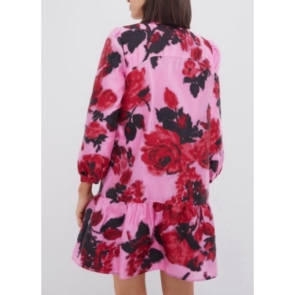 Tuckernuck Cherie Blossom Jacquard Palmerston floral ruffled dress NWT - Picture 3 of 13